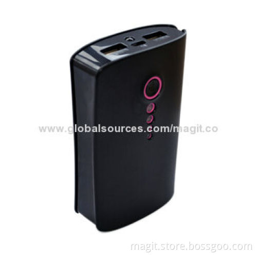 Dual-USB Power Bank for iPhone, iPad, Mobile Phones with 6,000/6,600/7,800mAh CapacitiesNew